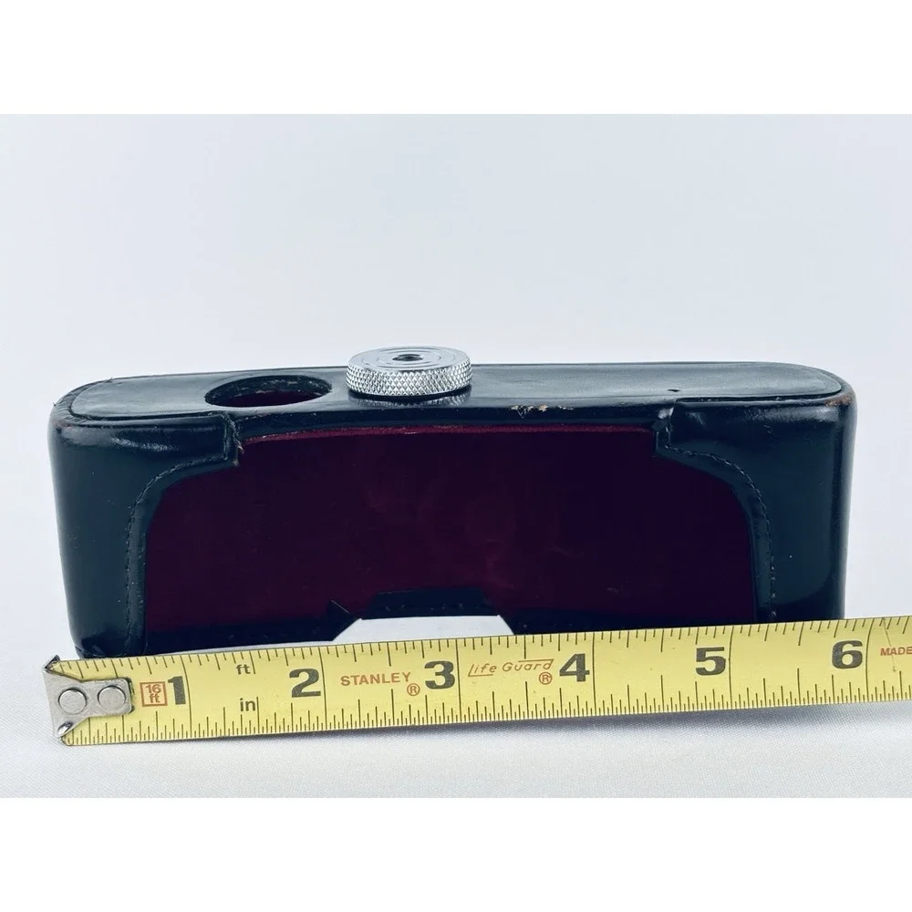 Genuine Leather Half Case 35mm Film Camera - Made In Japan Vintage Red Interior